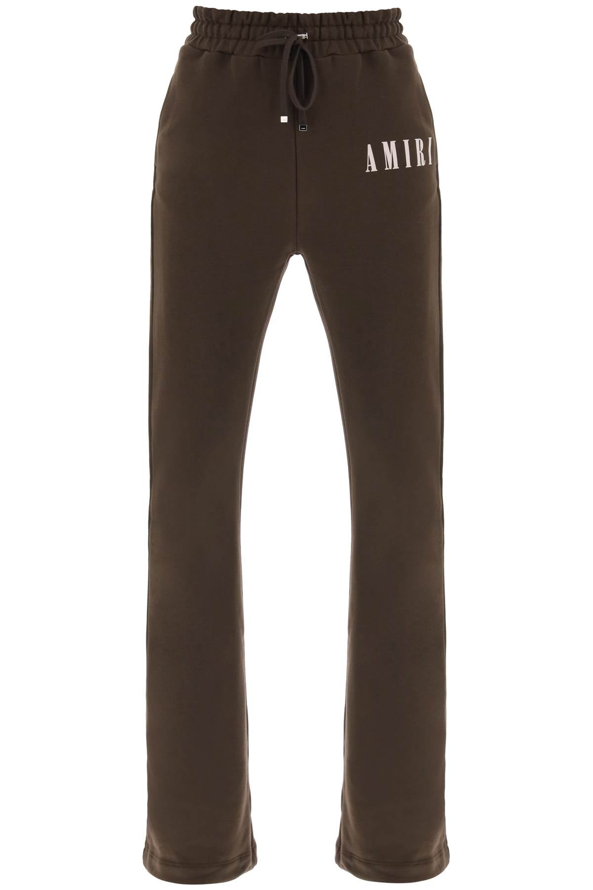 Shop Amiri Brown Joggers With Core Logo For Women