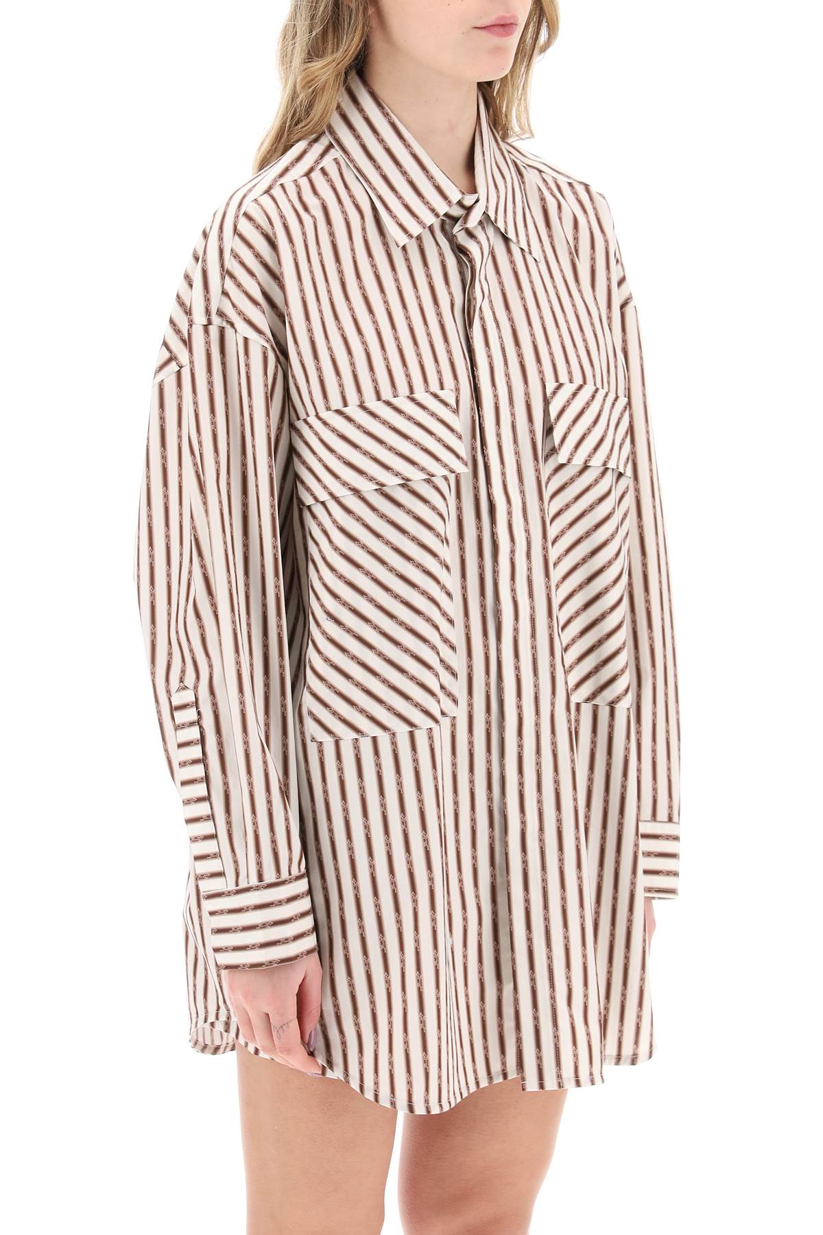 Shop Amiri Multicolor Striped Oversized Shirt For Women
