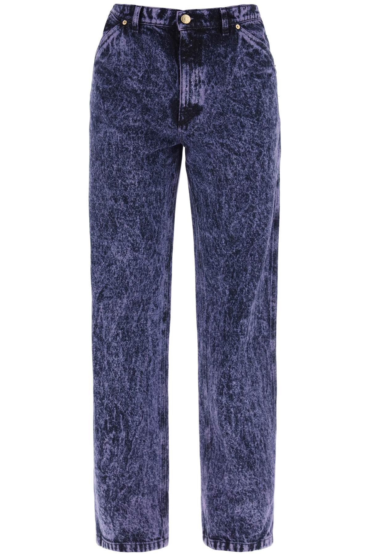 Marni Purple Orchid Denim Jeans For Men In Pink