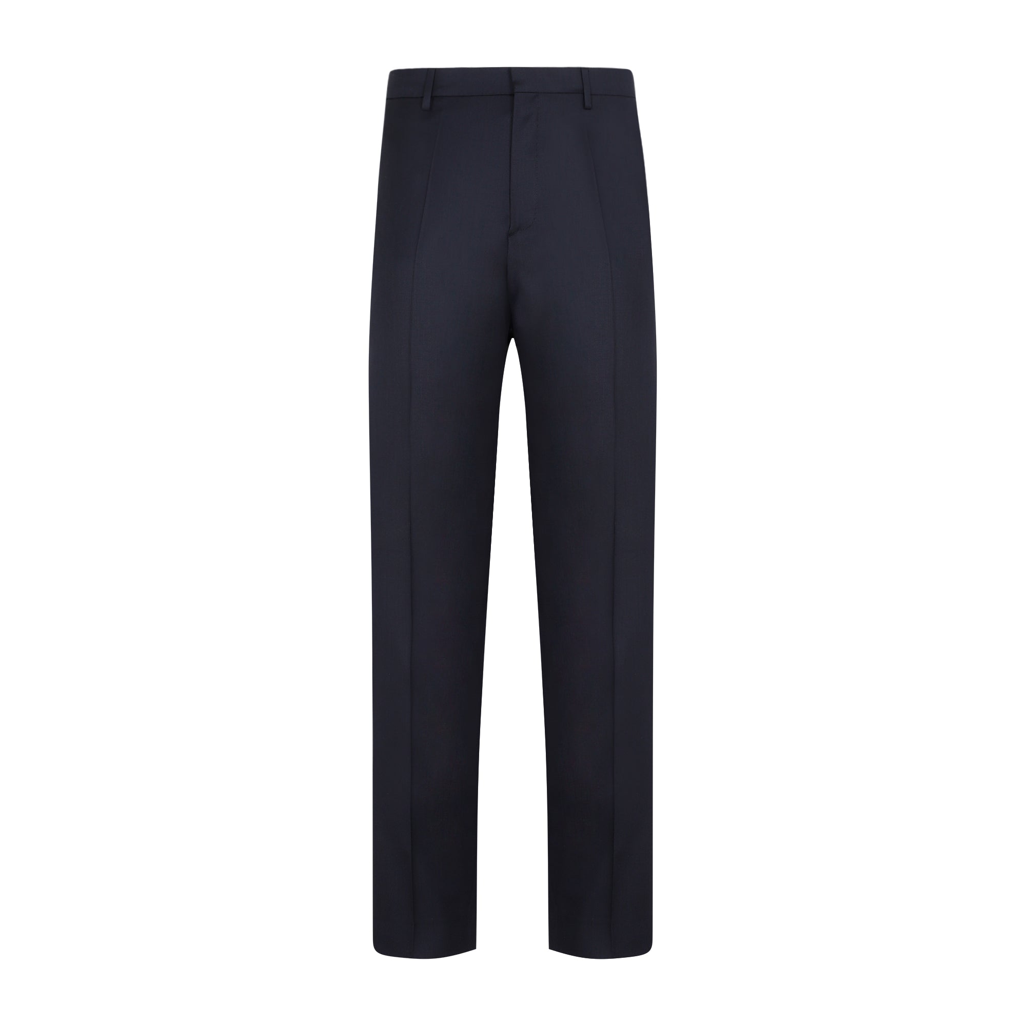 Shop Lanvin Classic Blue Wool Pants For Men | Ss23 Collection