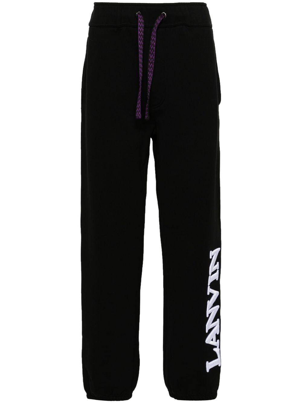 Lanvin Unisex Black Logo Embroidered Sweatpants