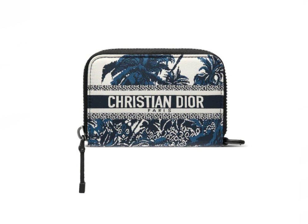 Dior Travel Pouch Handbag In Blue Multi