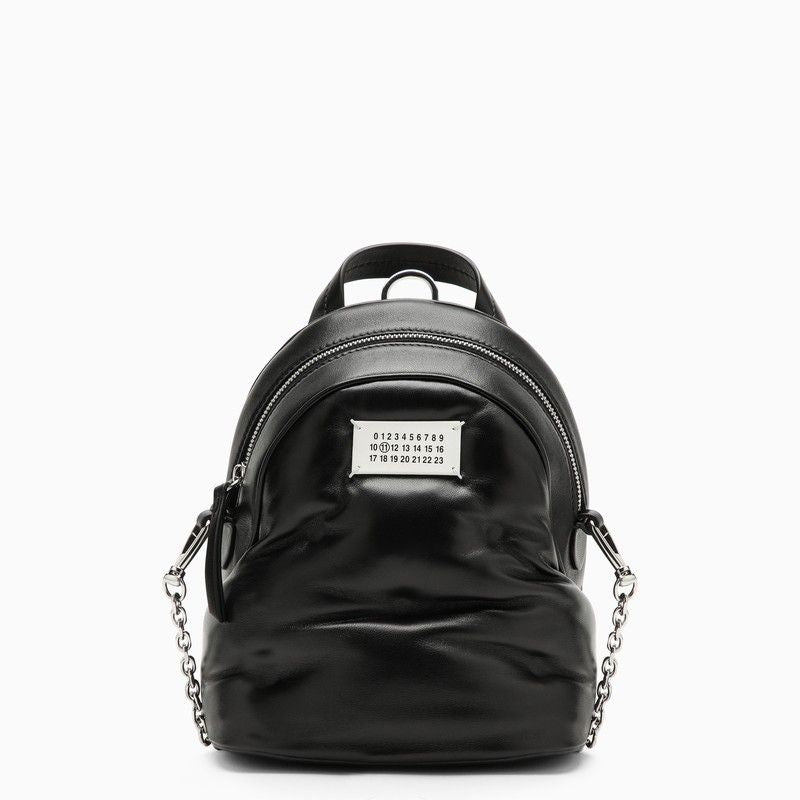 Shop Maison Margiela Glam Slam Black Quilted Leather Backpack