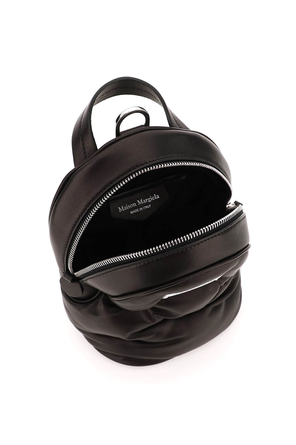 Shop Maison Margiela Glam Slam Black Quilted Leather Backpack
