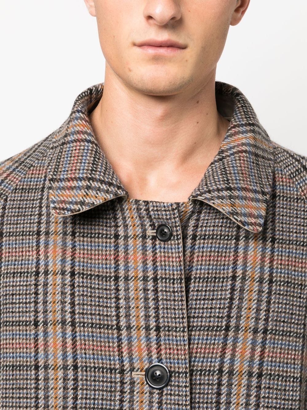 Shop Maison Margiela Reversible Wool Trench Jacket For Men In Beige