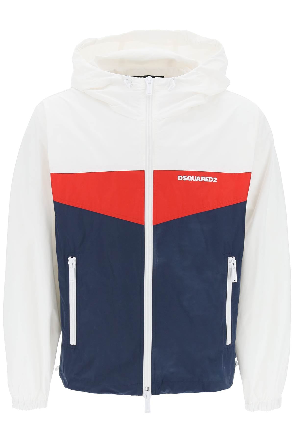 Shop Dsquared2 Men's Color Block Windbreaker Jacket In Multicolor