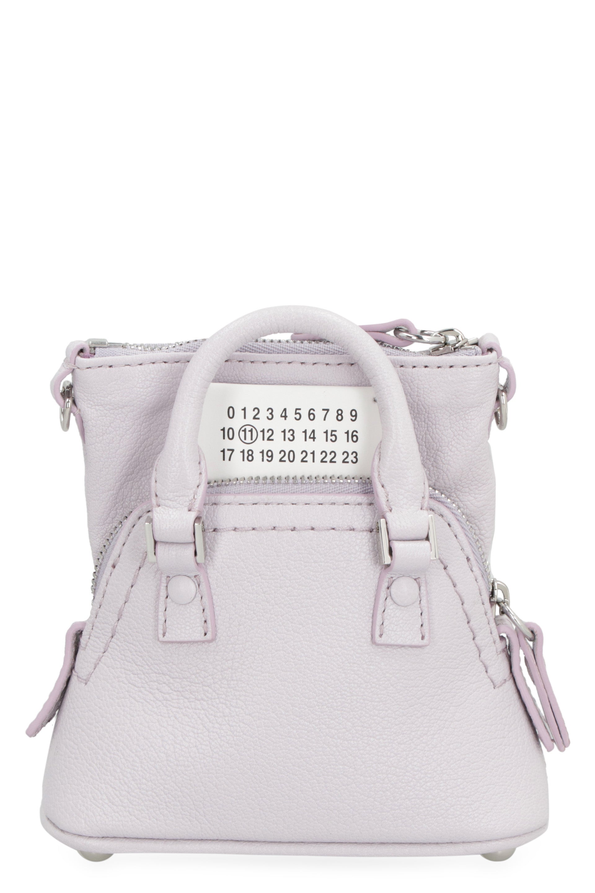 Shop Maison Margiela Luxurious Lilac Leather Crossbody Handbag For The Fashion-forward Man