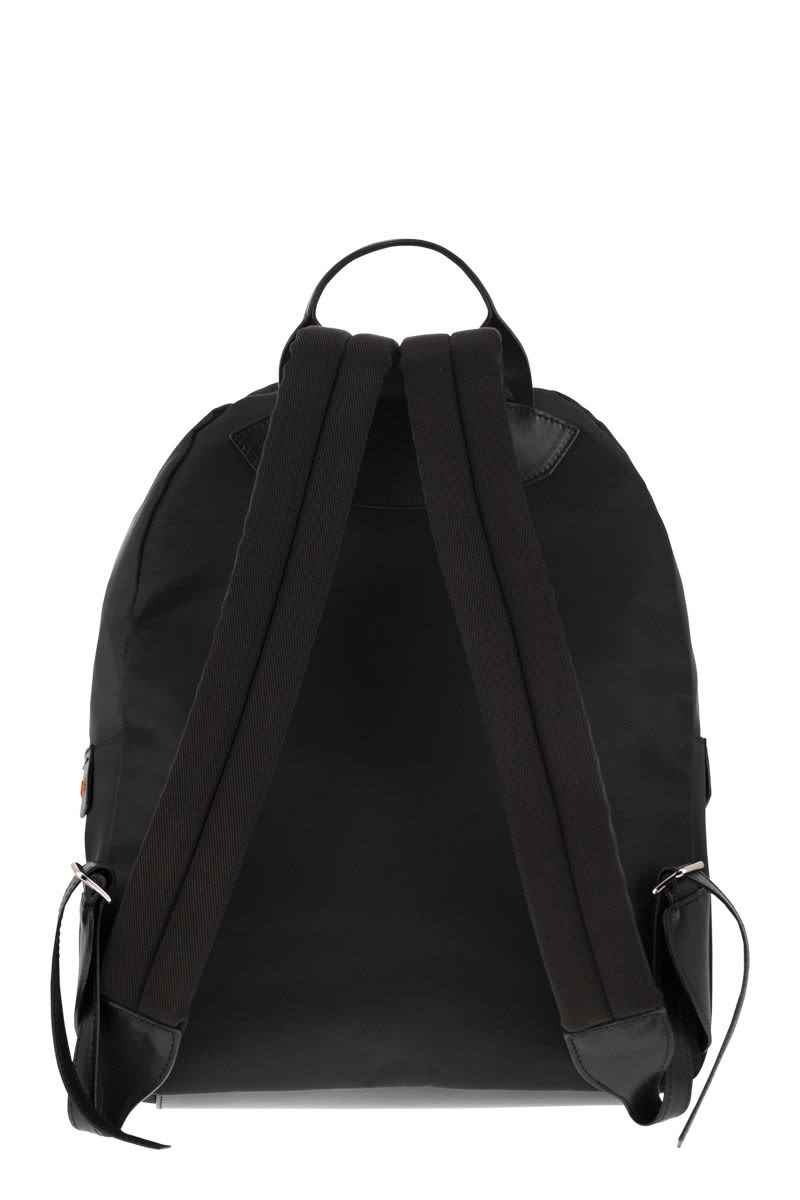 Shop Kiton Black Backpack With Logo