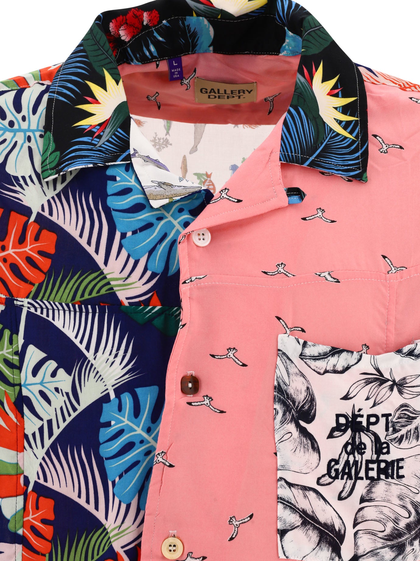 Shop Gallery Dept. Men's Pink Short Sleeve Shirt For Ss24: Gallery Dept 'parker'