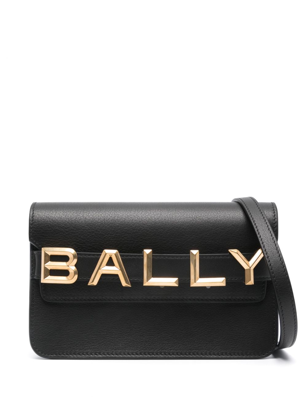 Shop Bally Luxurious Black Leather Crossbody Handbag For Women