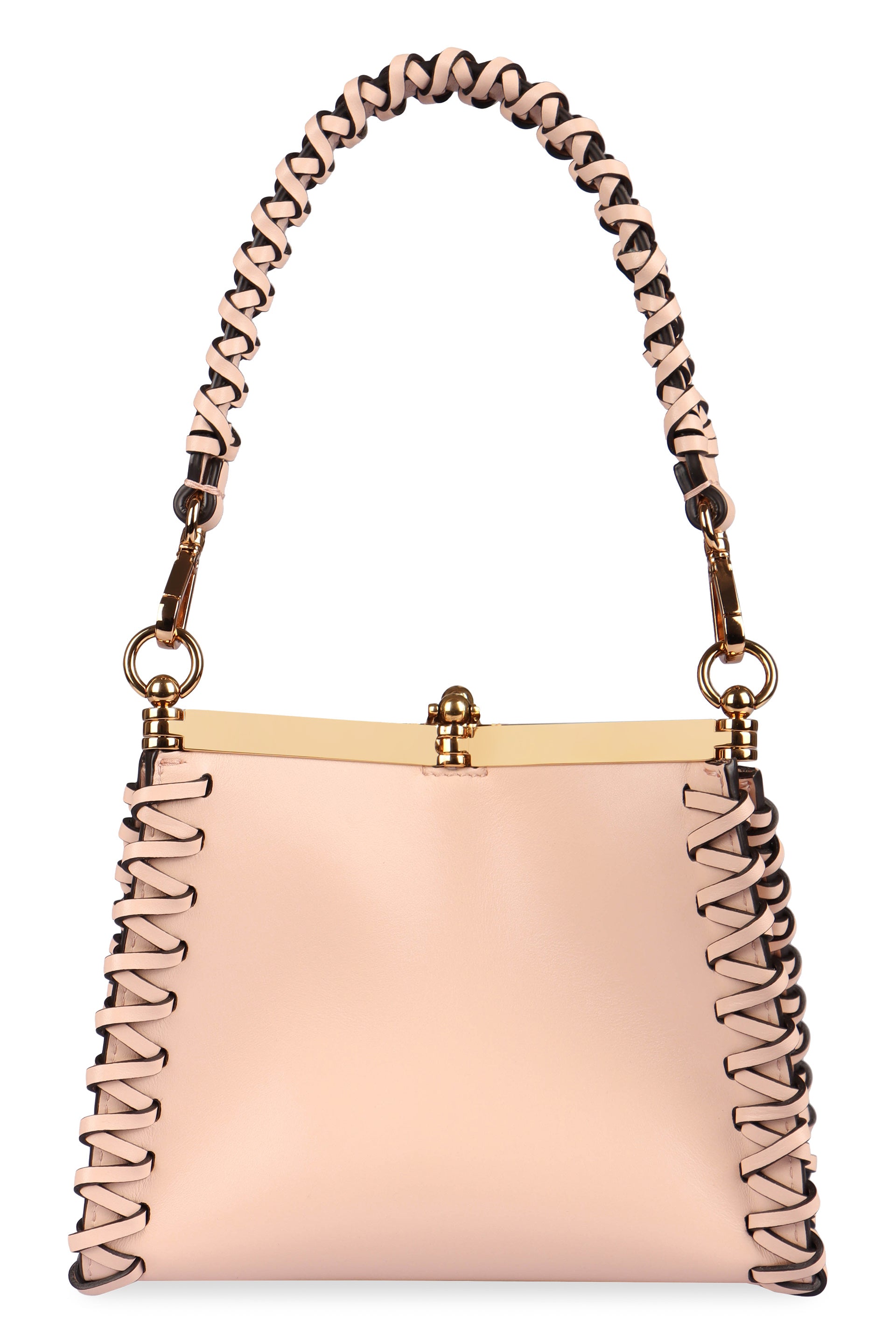Shop Etro Vela Mini Leather Shoulder Handbag In Pink