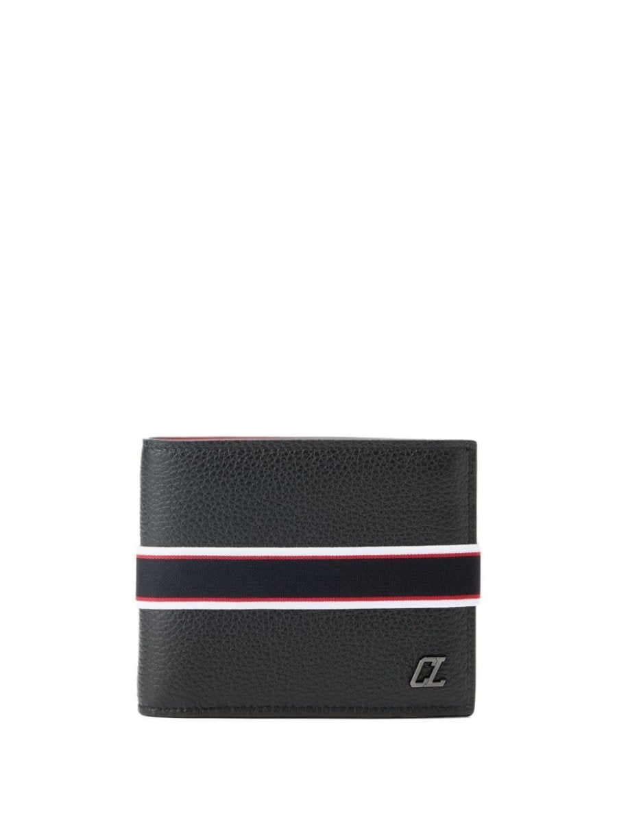 Christian Louboutin Fav Mini Plaque Mini Wallet In Black
