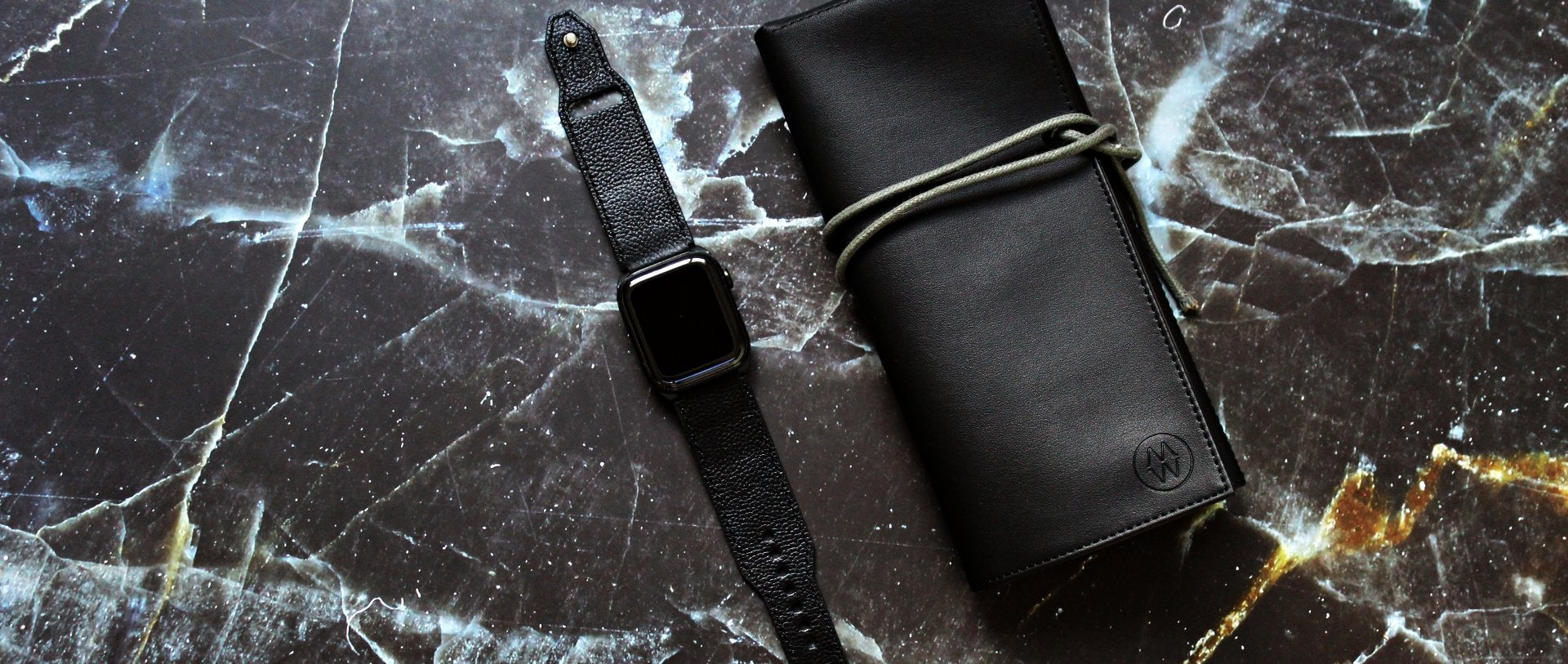 Monowear Urban Canvas and Cocktail Leather Apple Watch bands