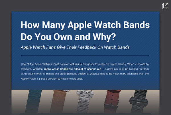 How Many Apple Watch Bands Infographic