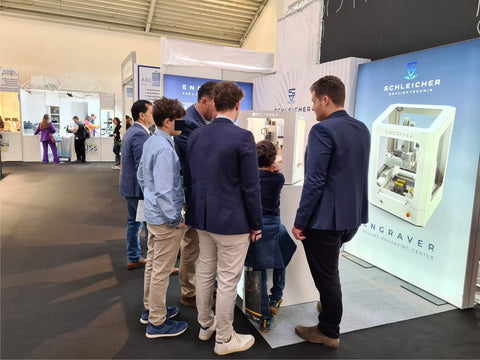 engraving machine and cnc machine at the inhorgenta 2023 schleicher