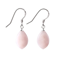 Pink Opal and 925 Sterling Silver Earrings