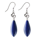 Lapis Lazuli & 925 Sterling Silver Long Drop Earring