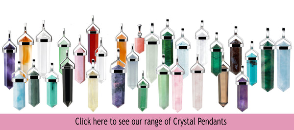 Natural Gemstone Crystal Pendants