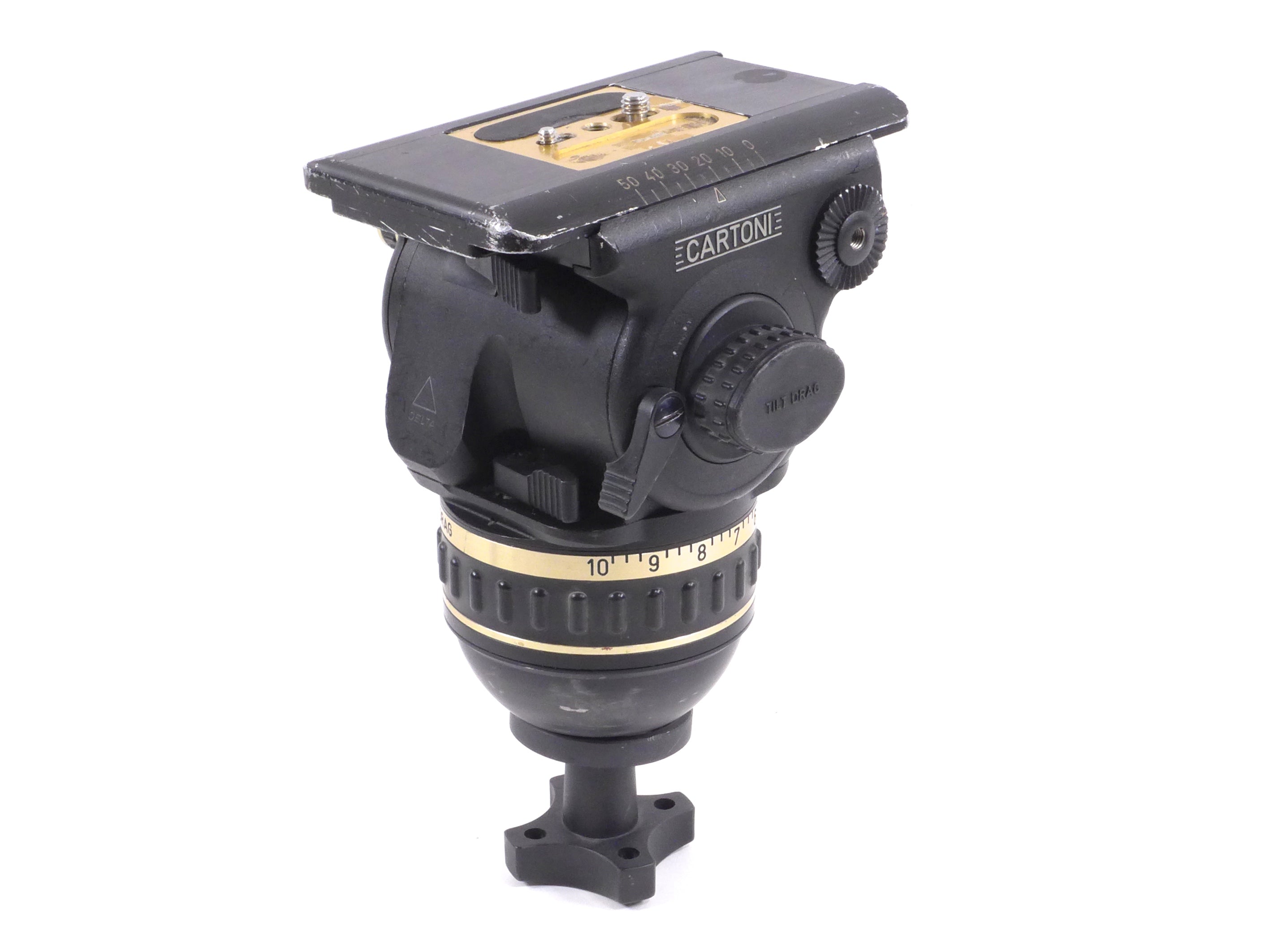 Cartoni Delta Fluid Tripod Head 100mm Bowl (Please Read) (Pre-Owned)