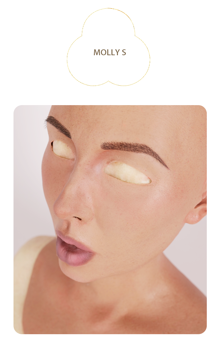 MoliFX  Molly S “Daily Beauty” Makeup Style SFX Silicone Female Mask