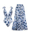 Quick-Dry One Piece Swimsuit with Skirt