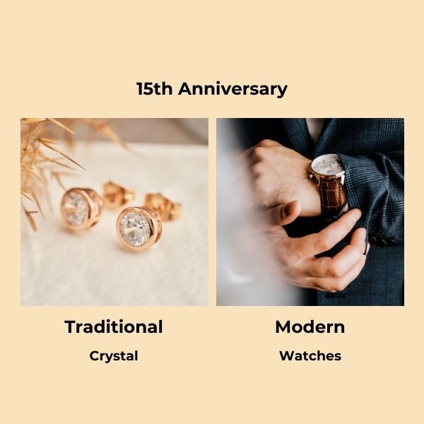 Commemorate 15 Years of Love with Anniversary Gift Themes, encapsulating the journey with symbols of enduring commitment and shared joy.