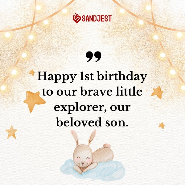 Celebrate your son's big day with unique and loving 1st birthday wishes for him.