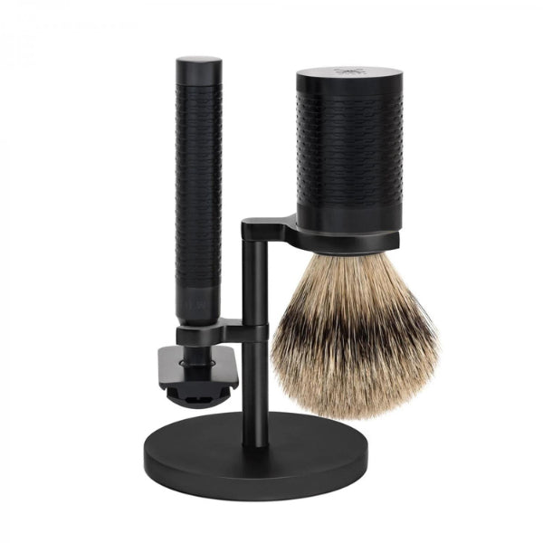 Elegant 3-Piece Silvertip Badger & Safety Razor Shaving Set, a classic dad's gift.
