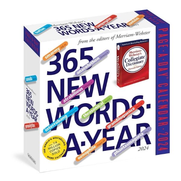 365 New Words-A-Year calendar as an educational teacher appreciation gift.