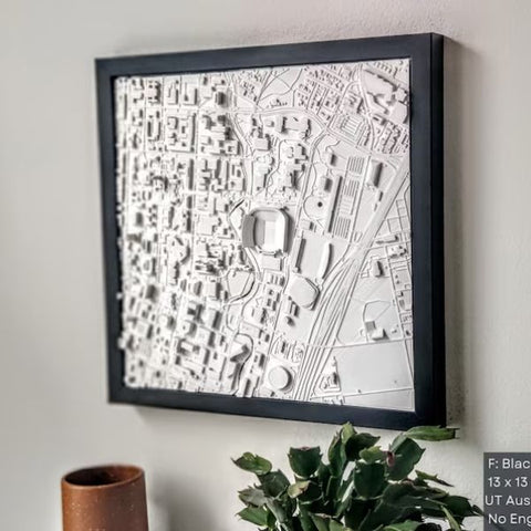 3D College Campus Map, a detailed and unique graduation gift for daughter.