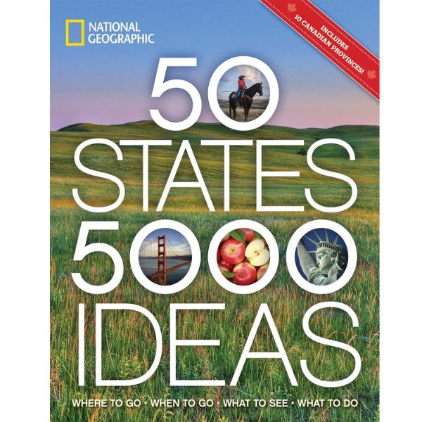 Travel-inspired '50 States, 5,000 Ideas' Book, an adventurous nurse retirement gift