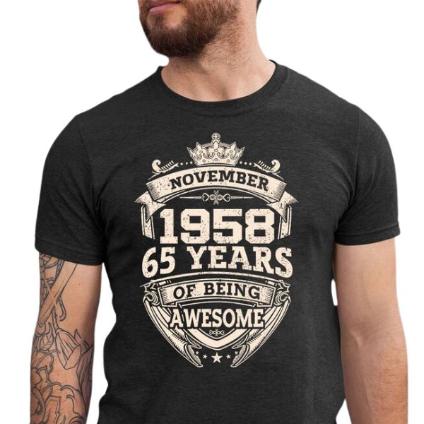 The '70th July Years Of Being Awesome' T-shirt is a perfect 70th birthday gift for dad, celebrating his milestone.