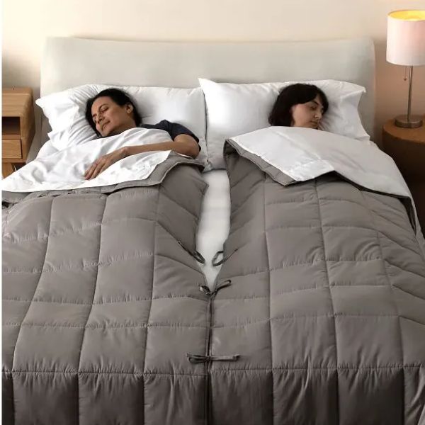 A cozy and generously sized blanket is a perfect Christmas gift for couples ensuring warmth without the tug-of-war.