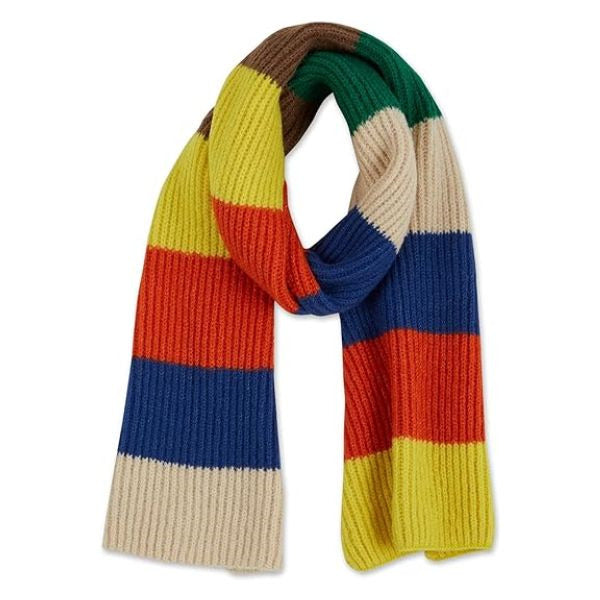A warm knitted scarf, a son's gift to keep his dad cozy in style
