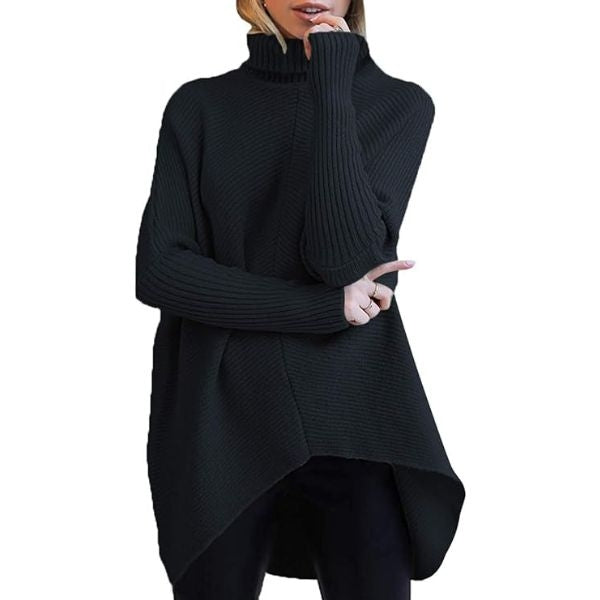 Chic ANRABESS Turtle Neck Batwing Sweater, a fashionable valentines gift for mom.