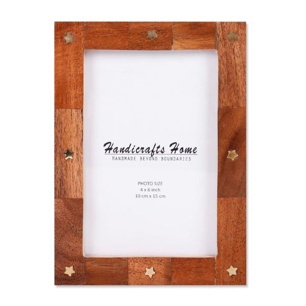 Accent Plus Multi-Photo Frame Wood Tray, a unique wedding gift for couples to display memories.