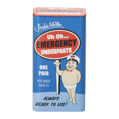Emergency laughter with Accoutrements Underpants, a humorous addition to the world of Funny Retirement Gifts