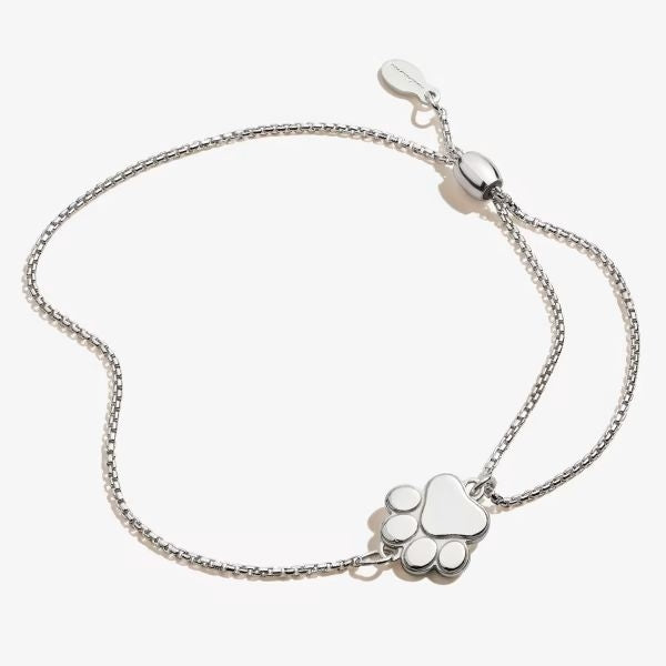Alex and Ani Paw Print of Love Pull Chain Bracelet is a sentimental Mother's Day gift for mother-in-law.