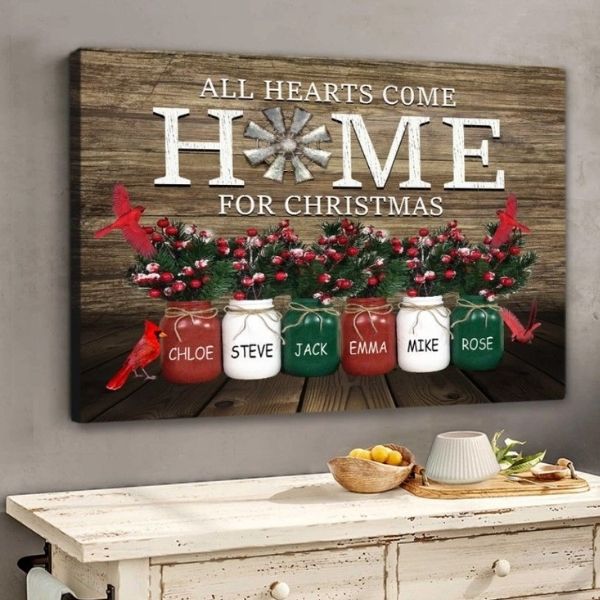 All Hearts Come Home Personalized Poster christmas gift for stepmom
