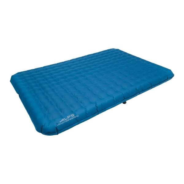 Alps Mountaineering's air mattress allows comfy car camping and sleeps two.