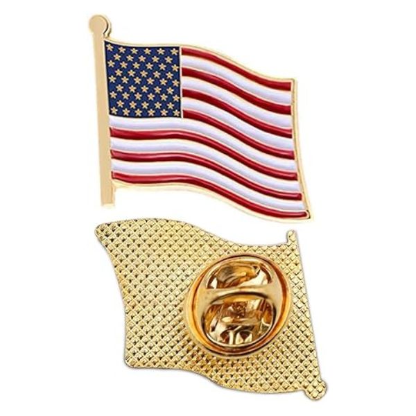 American Flag Lapel Pins are a patriotic retirement gift choice.