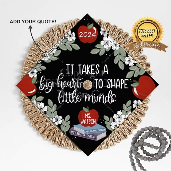 Apple Blossom Festival Graduation Cap featuring creative graduation cap ideas.