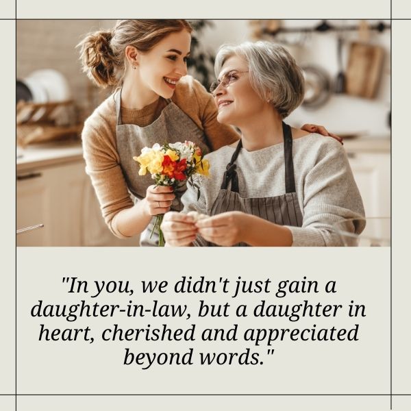 Heartfelt appreciation for daughter in law in beautiful quotes