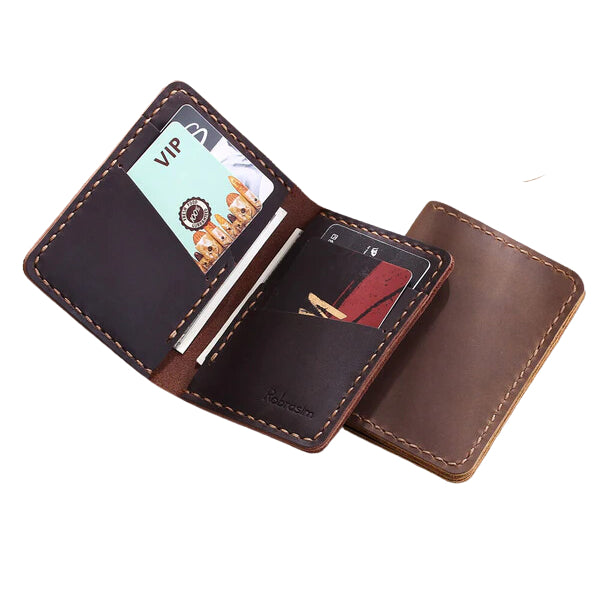 Artisan Leather Wallet with Hidden Note is a personalized and stylish gift for dad
