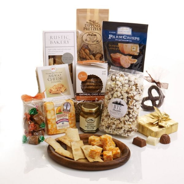 Artisanal or Gourmet Gift Basket is a delicious assortment of treats for the epicurean dad.