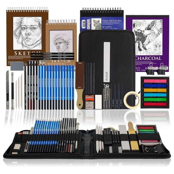 Artist's sketch set or painting supplies, an inspirational gift for the artistic dad, igniting his creative spark.