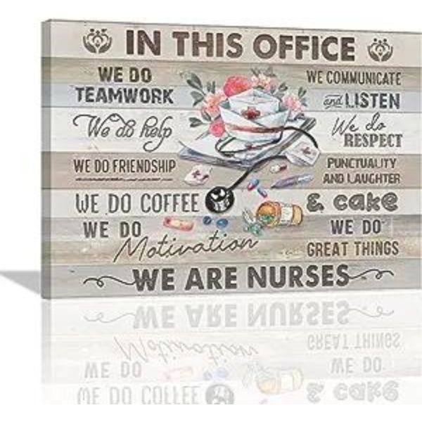 Artwork Inspired by Nursing, an artistic  nurse graduation gifts, adding inspiration to any room.