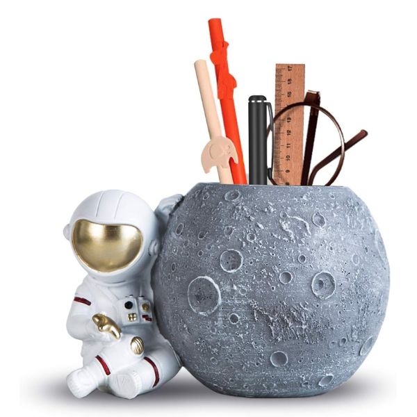 Ignite imagination with our Astronaut Pencil Holder, a stellar male teacher gift that combines functionality with whimsical desk decor.