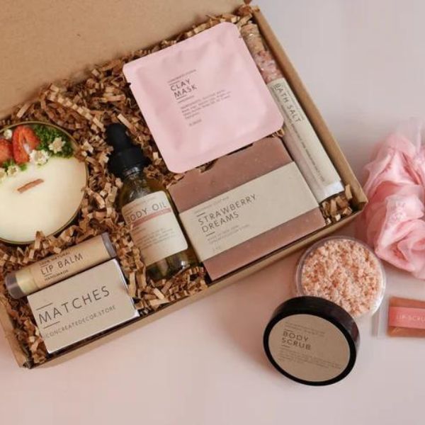 At-Home Spa Gift Set, a pampering and relaxing anniversary gift for your girlfriend