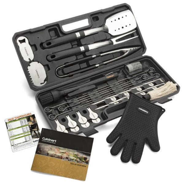 Top-notch BBQ Tool Set, an ideal Valentine's Day present for a dad who enjoys grilling, ensuring flavorful gatherings.